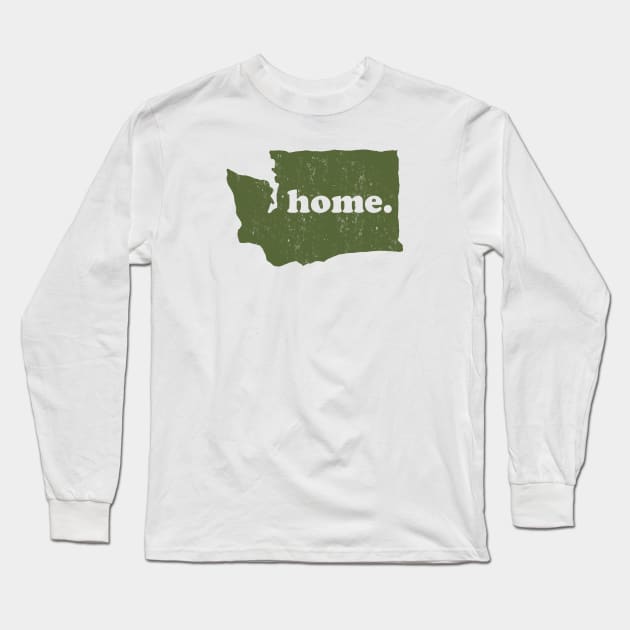 Washington State is Home. Long Sleeve T-Shirt by happysquatch